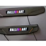 Накладки на пороги с подсветкой для Mitsubishi Lancer X с логотипом Ra