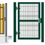 Ворота и Калитки металлические,  из штакетин и профнастила