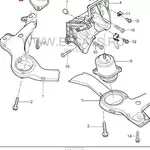 Опора гидравлическая,  оригинал Porsche