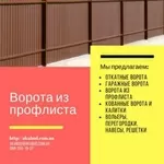 Производим кованные и металлические ворота,  заборы,  калитки и др.