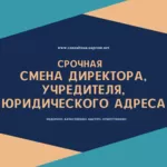 Смена директора, учредителя, юридического адреса в Днепре за 1 день.