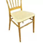 Банкетный стул Наполеон,  цвет золотой,  с мягкой подушкой