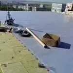 Кровельные работы. Монтаж ПВХ мембраны. Ремонт плоской крыши.