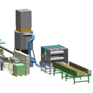Линии для пеллет изщ соломы 700/1000/1400