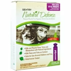 Natural Defense капли от блох и клещей для кошек всех пород