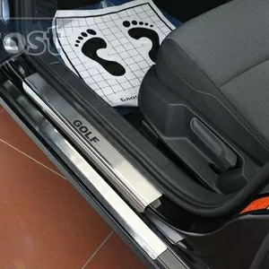 Аксессуары для авто накладки на пороги авто Volkswagen Golf VII 5D 201