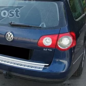 Накладка на бампер с загибом для VW Passat B6 Variant