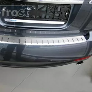 Накладка на бампер с загибом для Mazda CX-7 2007+