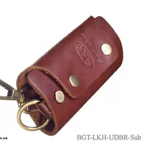 Универсальный кожаный чехол для ключей Subaru  Артикул:BGT-LKH-Udbr-Su