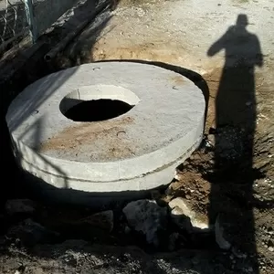Сливная яма с кирпича,  водный колодец с колец ЖБИ