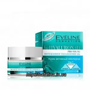 Eveline Cosmetics Bio Hyaluron 4D крем активный кислород 3в1 50ml
