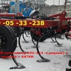 Культиватор прицепной с пружиной и катком КПС- 4 для МТЗ-82,  МТЗ-892. 