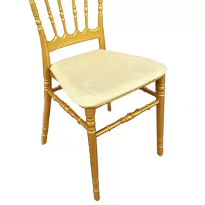 Банкетный стул Наполеон,  цвет золотой,  с мягкой подушкой