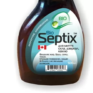 Биопрепарат Bio Septix для миття скла,  дзеркал,  кахлю 500 мл спрей