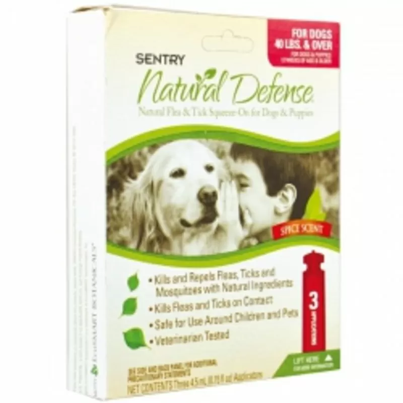 Natural Defense капли от блох и клещей для собак и щенков 3