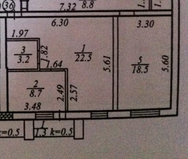 Продам 1-комнатную квартиру 35 кв.м.