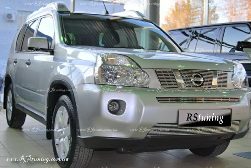 Радиаторные решетки( нержавеющая сталь,  покрыта никилем) Nissan X-Trei 4