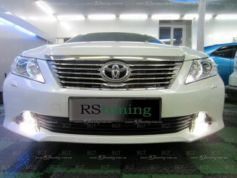 DRL (ходовые огни) для Toyota Camry V50 (в ПТФ)  2