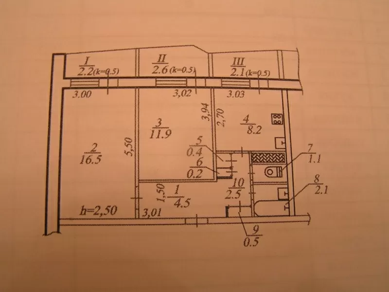 Продам 2-х комн.Солнечный 816эт.боковой Вид на Днепр