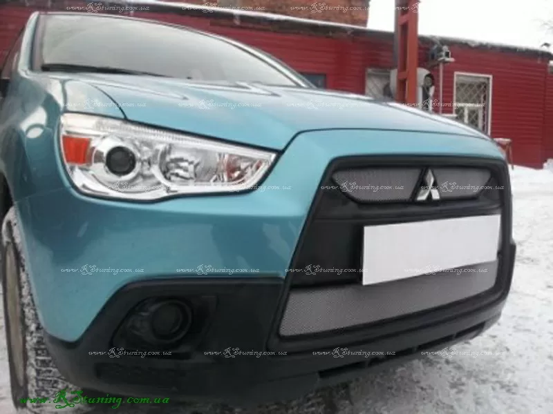 Решетка PVS для Mitsubishi ASX комплект (черная серебро) 4