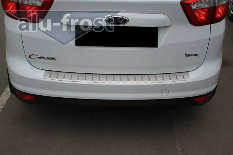 Накладка на бампер с загибом для  Ford C-Max II 2010+ 2