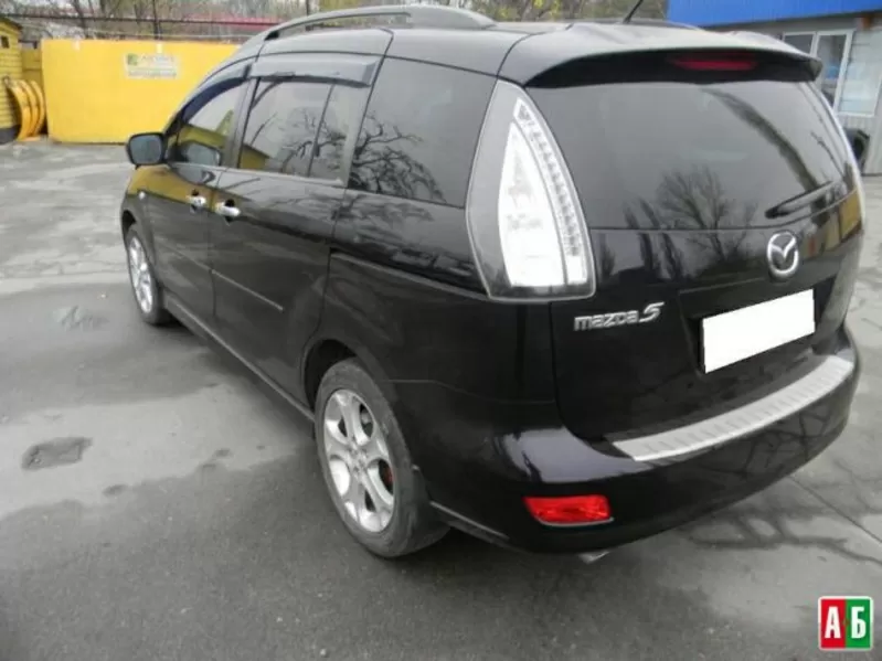 Накладка на бампер с загибом для Mazda 5 2005-2010