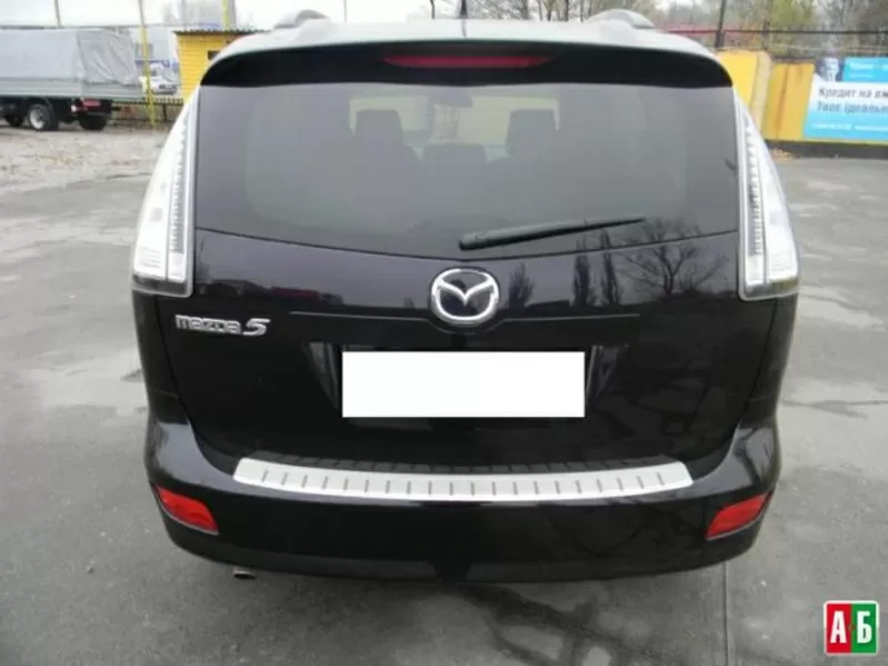 Накладка на бампер с загибом для Mazda 5 2005-2010 4