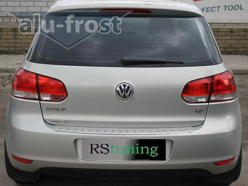 Накладка на бампер с загибом для VW Golf VI 5D 2008+ 3