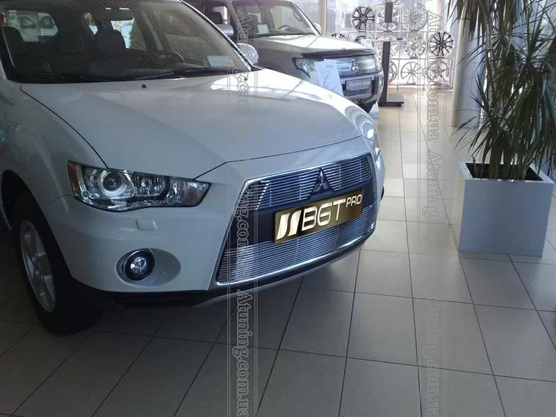 Решетка радиатора и бампера для Mitsubishi Outlander XL 2010  2