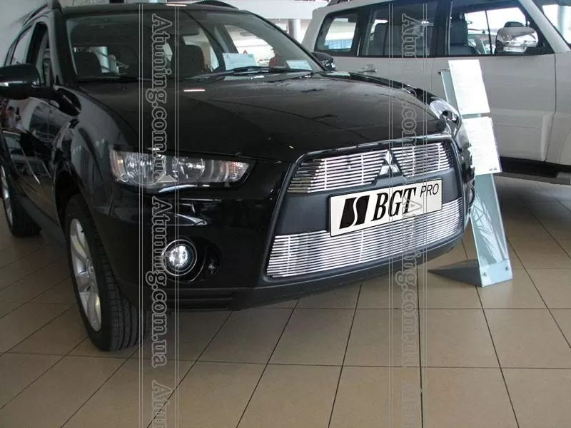 Решетка радиатора и бампера для Mitsubishi Outlander XL 2010  5