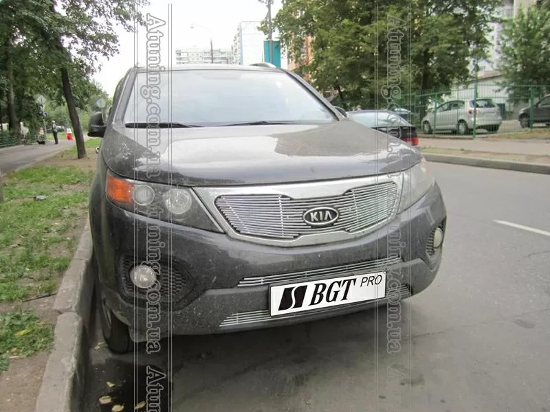 Решетка радиатора и бампера для KIA Sorento 2010+ 2