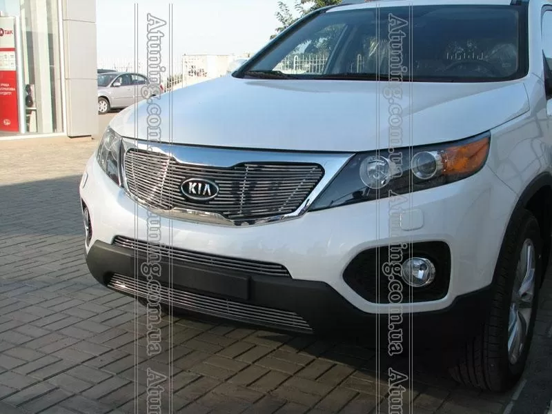 Решетка радиатора и бампера для KIA Sorento 2010+ 3