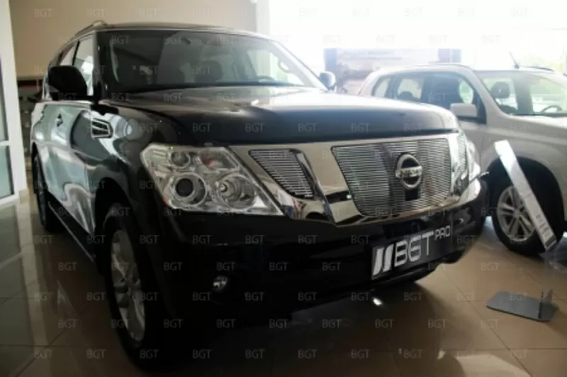 Решетка радиатора и бампера для Nissan Patrol 2010+ 3