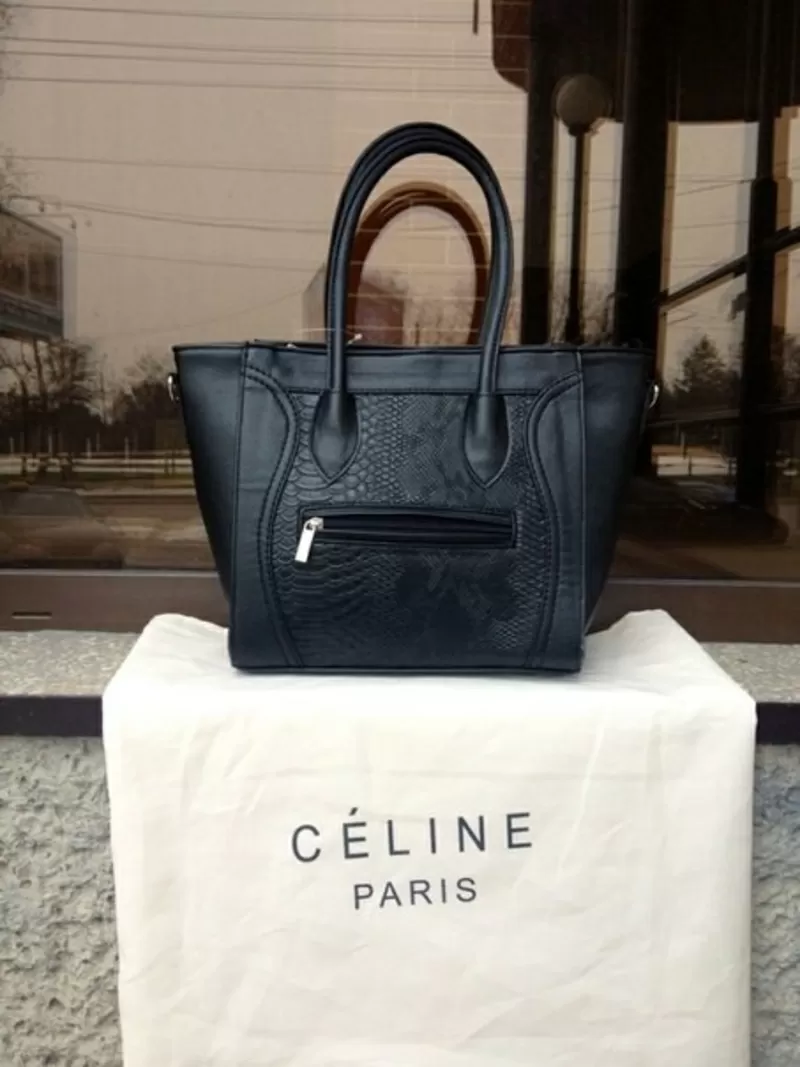 Продам Женская сумка Celine Boston Bag черная рептилия - опт и розница