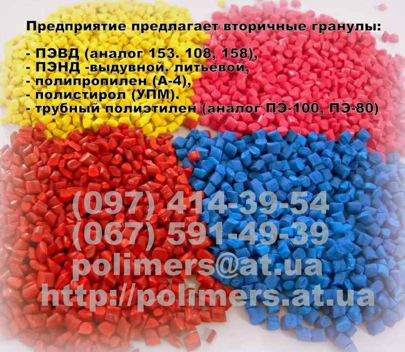 Продажа полиэтилена в гранулах,  ПЭНД, ПЭВД, ПП, ПС. Производитель.