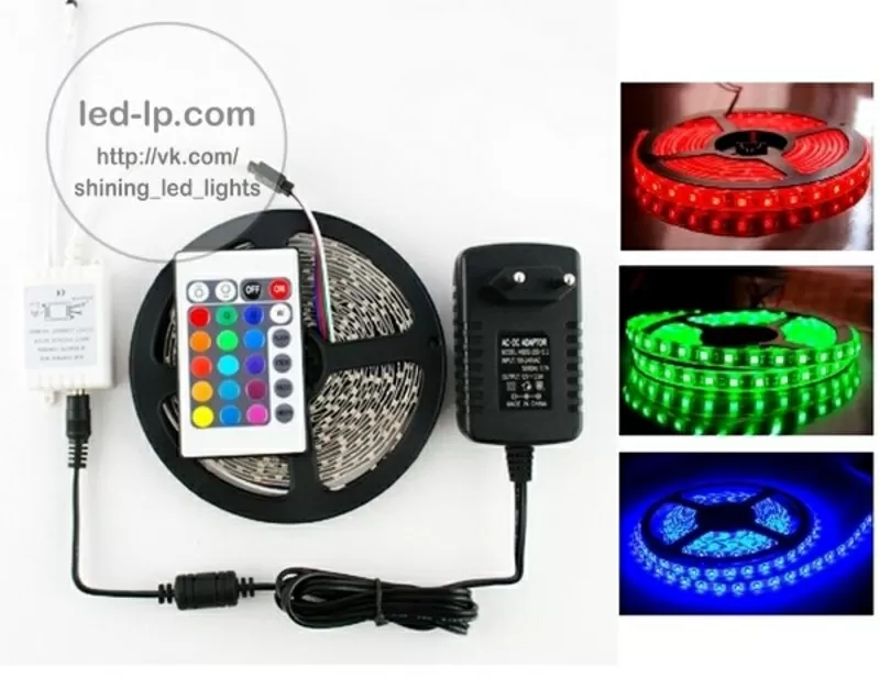 Светодиодная LED лента SMD 3528/60 влагозащищенная IP65.