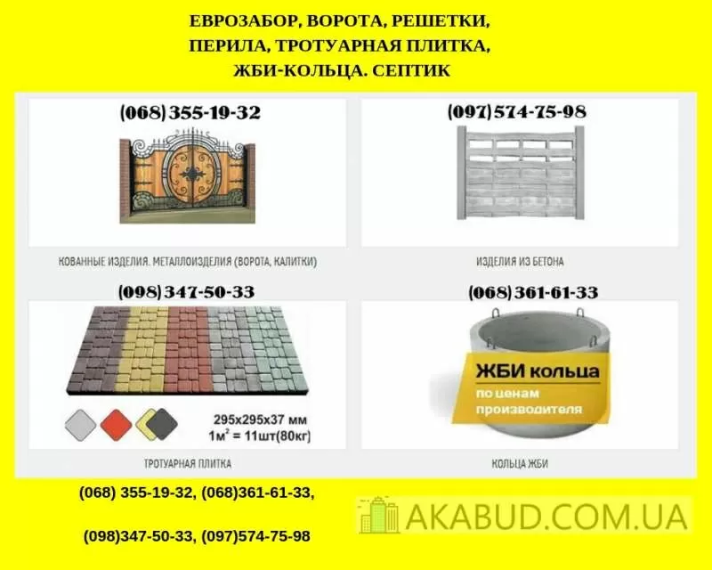 Сливные ямы,  септик. Ворота,  калитки,  ЖБИ. Доставка и монтаж.