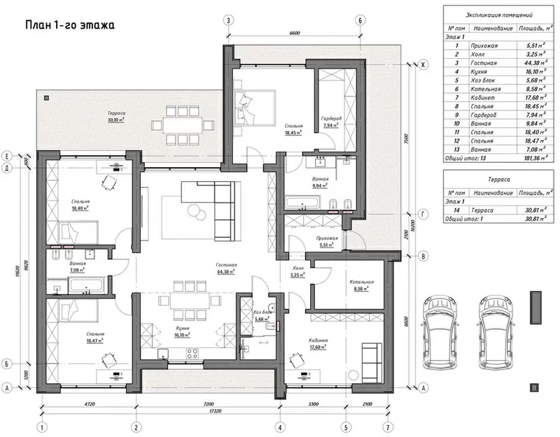 Дом под отделку «4 HOUSEs» Новоалександровка (код 350)  19