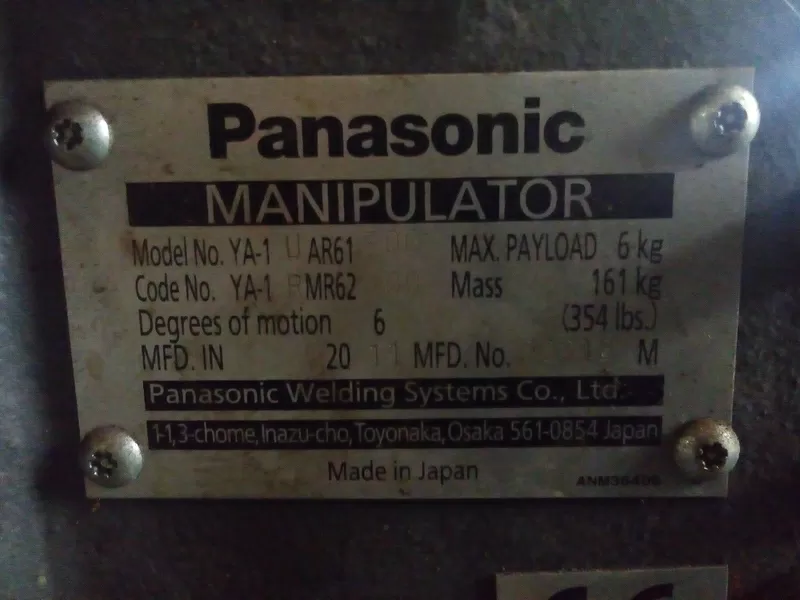 Продам  сварочный робот Panasonic  модель YA-1  2