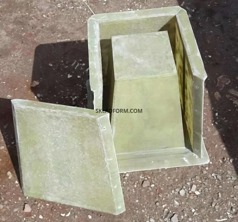 Стеклопластиковые формы для производства бетонных Кашпо №5 2