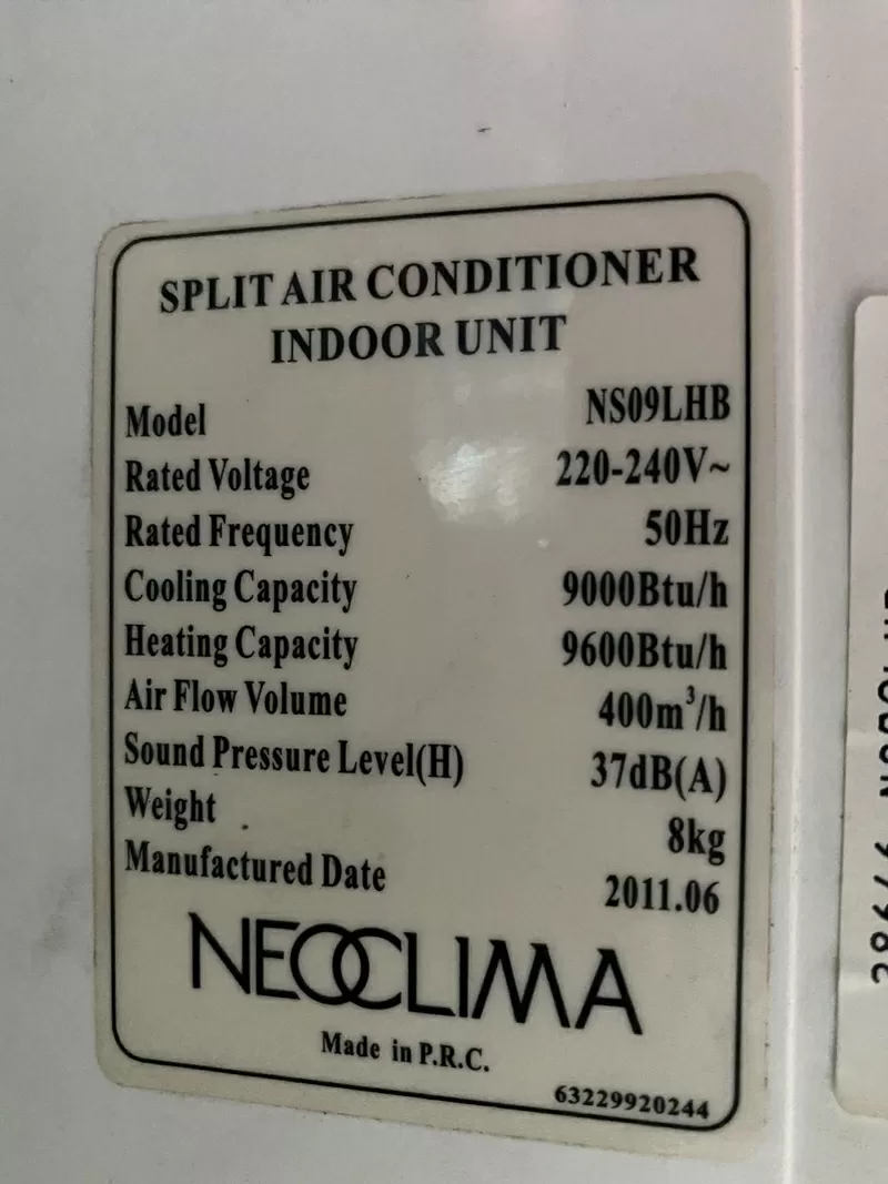 Продам кондиціонер Neoclima NS09LHB бу в робочому стані. 2