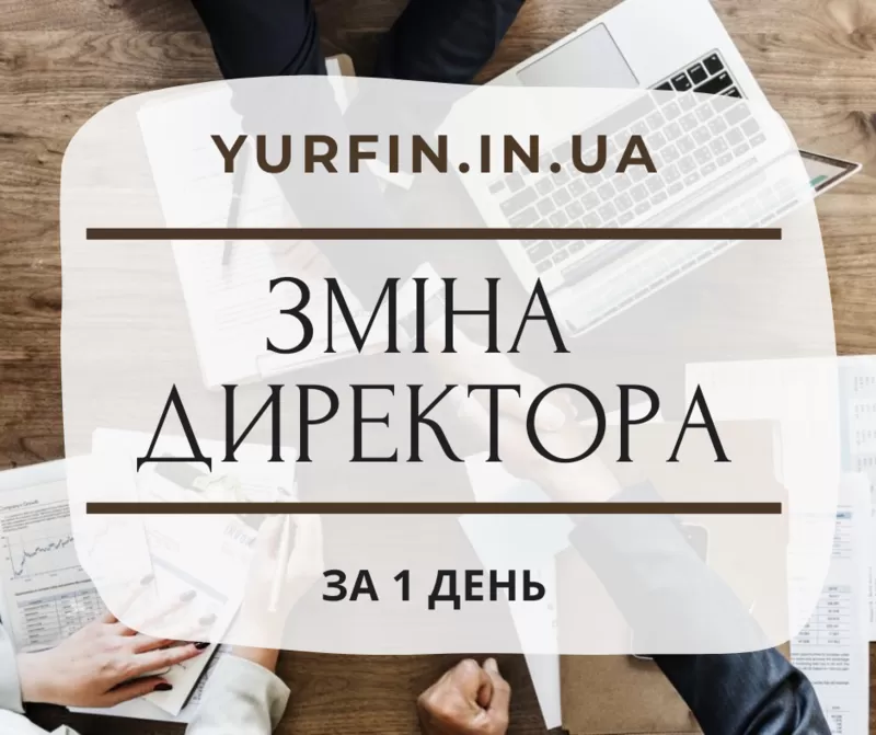 Зміна директора ТОВ,  ПП,  підприємства за 1 день.