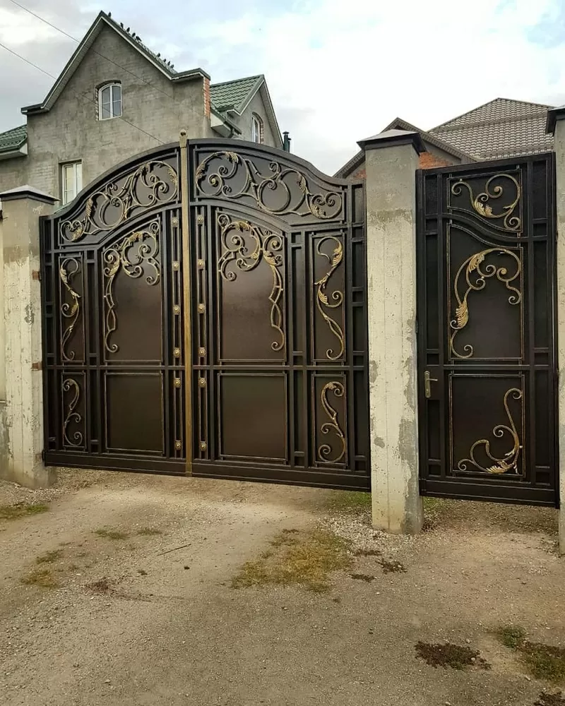 Металлические ворота в Кривом Роге 2