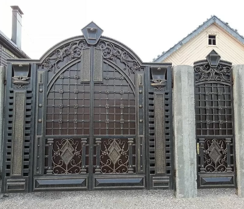 Металлические ворота в Кривом Роге 8