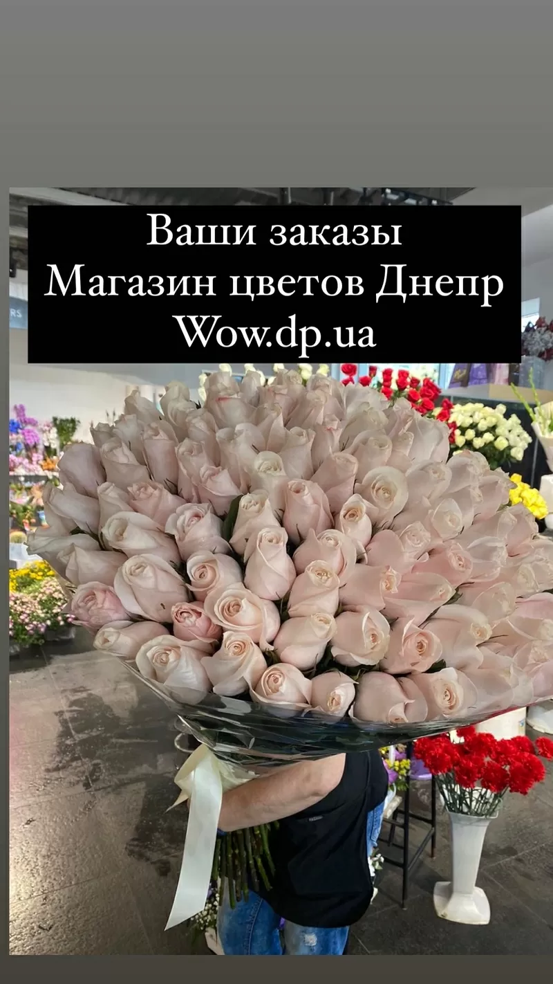 Купить заказать доставку цветов Днепр. Магазин цветов и подарков